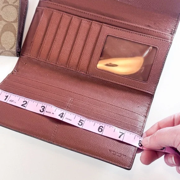 Coach Tan Signature Wallet Duo - Brown - Picture 10 of 16